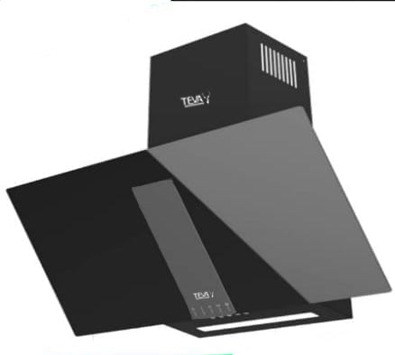 LUNA BLACK | 90cm | Decore | Airflow 850m3 | On wall