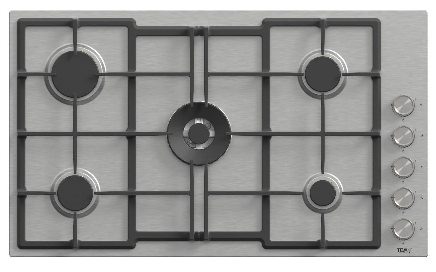TEVA ED221 | 90cm | built-in gas hob | stainless, 5 burners