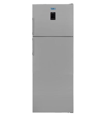 Teva 495L | 16 feet Reversible Bottom Freezer Refrigerator, Pro Steel, Silver