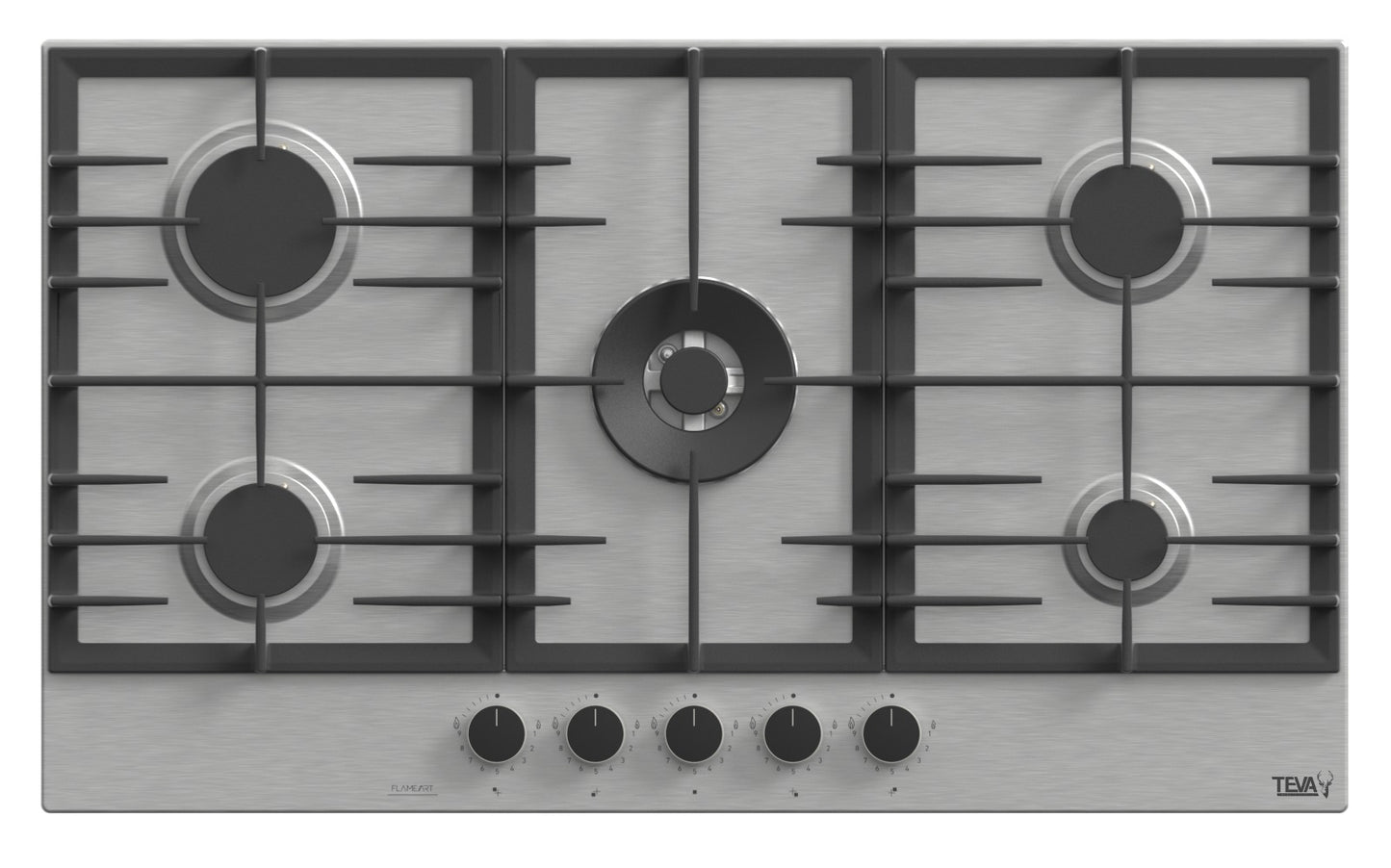 TEVA BE041 | 90cm | built-in gas hob |  stainless, 5 burners