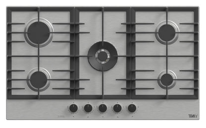 TEVA BE041 | 90cm | built-in gas hob |  stainless, 5 burners