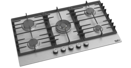 TEVA BE041 | 90cm | built-in gas hob |  stainless, 5 burners