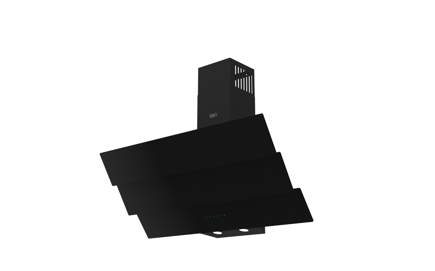 90-3TC-850-BLACK | 90 cm | Decore | Airflow 800m3 | On wall