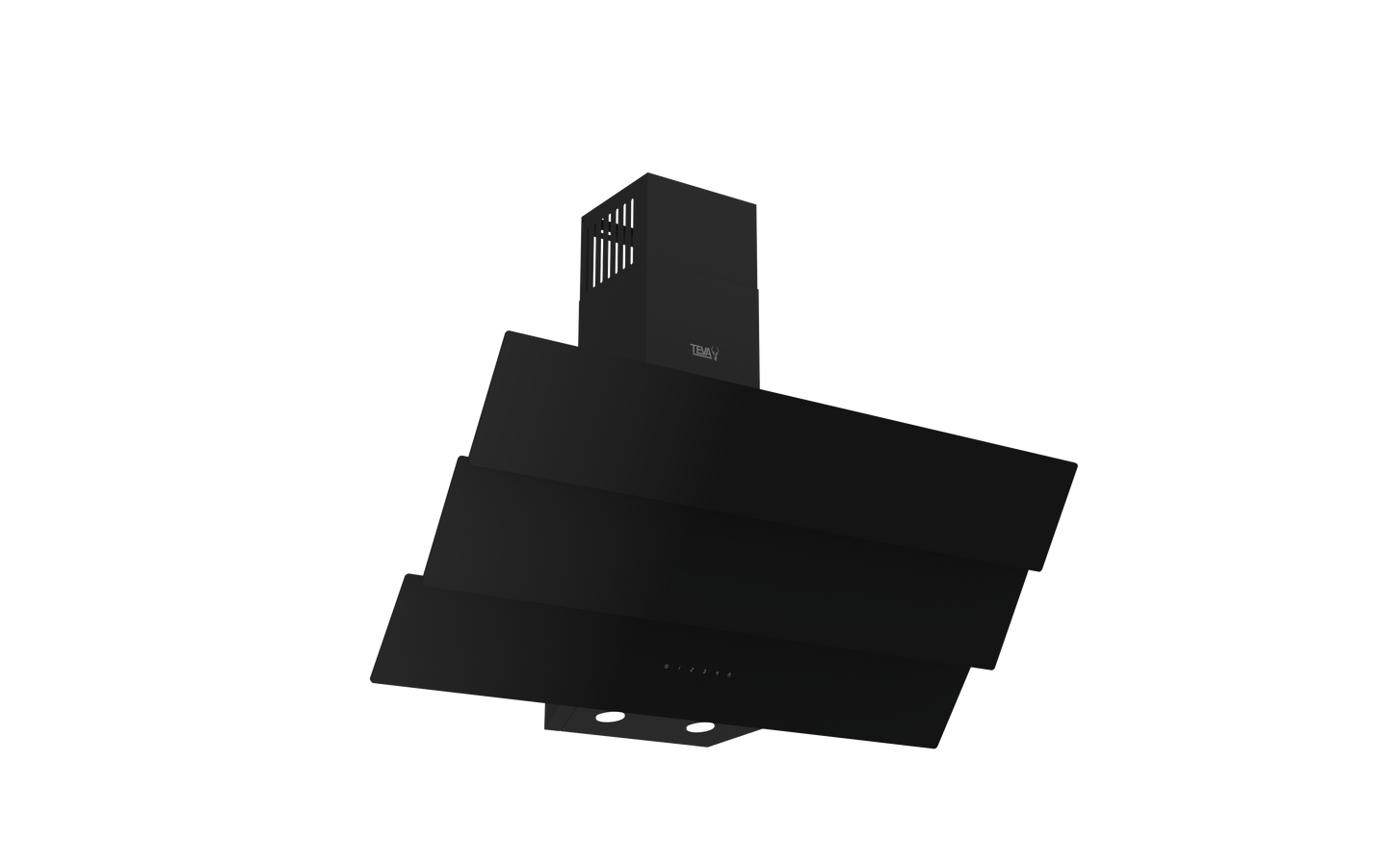 90-3TC-850-BLACK | 90 cm | Decore | Airflow 800m3 | On wall