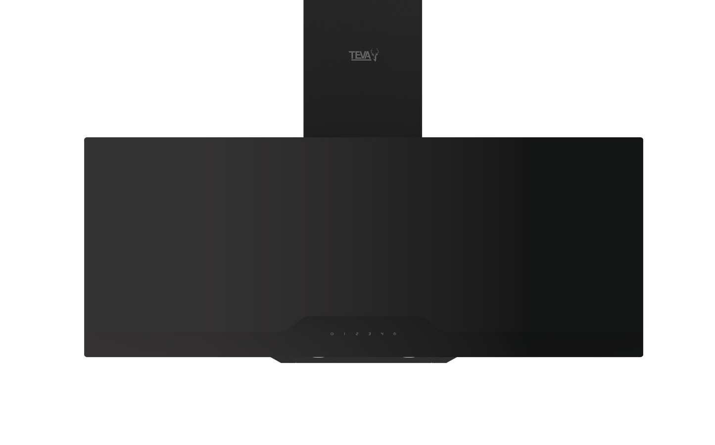 90-2GTC-850-BLACK | 90 cm | Decore | Airflow 850m3 | On wall