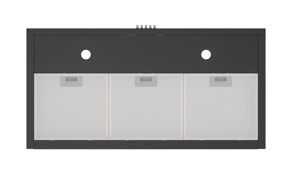 D004.90-850-BLACK | 90 cm | Decore | Airflow 850 m3 | On wall