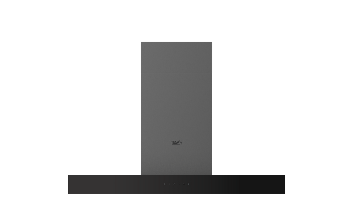 T90-DOK-850-BLACK | 90 cm | Decore | Airflow 850m3 | On wall