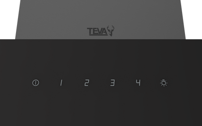 T90-DOK-850-BLACK | 90 cm | Decore | Airflow 850m3 | On wall