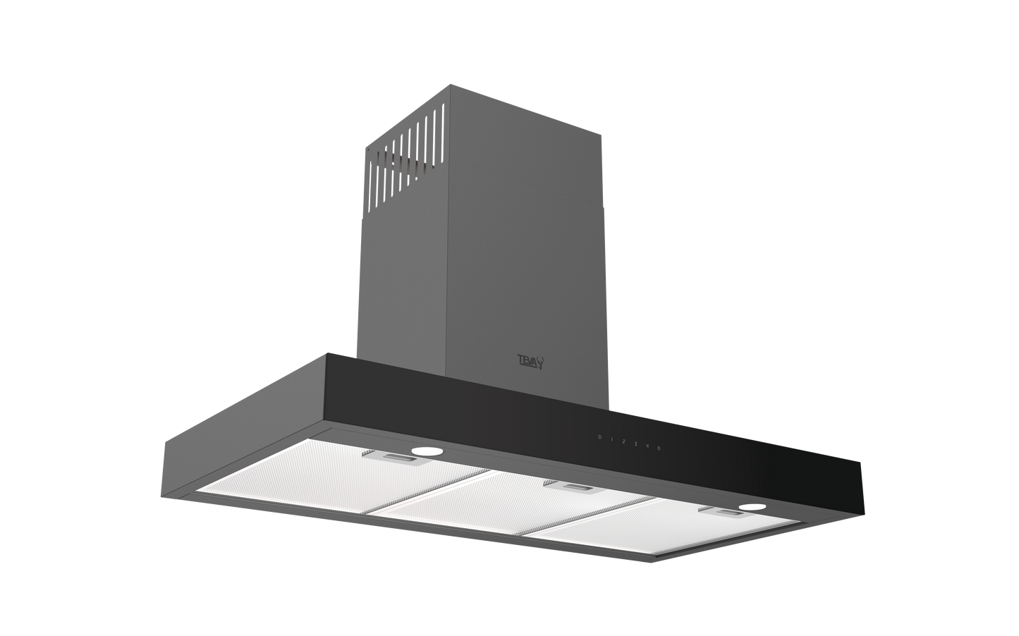 T90-DOK-850-BLACK | 90 cm | Decore | Airflow 850m3 | On wall