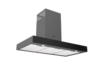 T90-DOK-850-BLACK | 90 cm | Decore | Airflow 850m3 | On wall