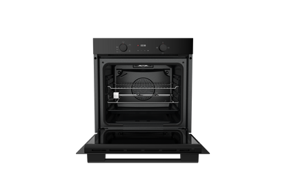 TEVA Oven 60 cm| 82 litres | Built in Gas with Grill and Cooling Fan | Control Panel Black Glass |  QGSTL GLASS