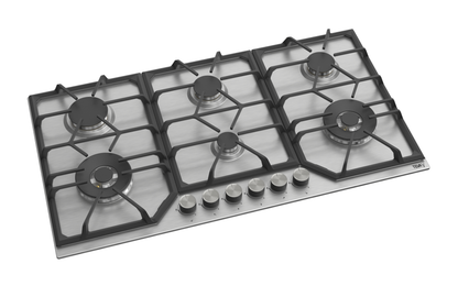 TEVA RT191 | 90cm | built-in gas hob |   stainless, 6 burners