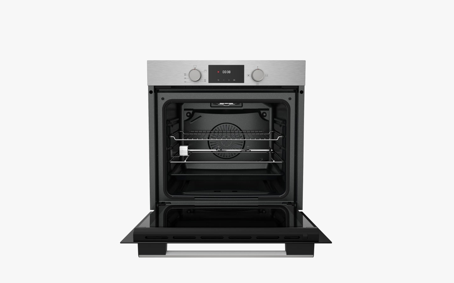 TEVA Oven 60 cm| 82 litres | Built in Gas with Grill and Cooling Fan | Control Panel stainless digital |  QGSTL INOX DT