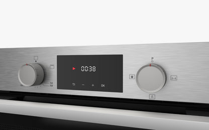 TEVA Oven 60 cm| 82 litres | Built in Gas with Grill and Cooling Fan | Control Panel stainless digital |  QGSTL INOX DT