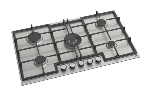 TEVA ED041 | 90cm | built-in gas hob |  stainless, 5 burners