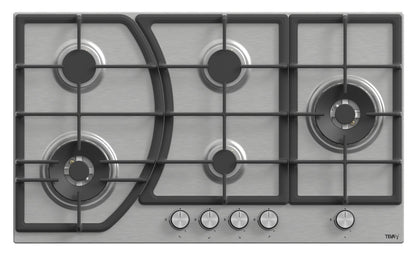 TEVA BF181W | 90cm | built-in gas hob |  stainless, 5 burners