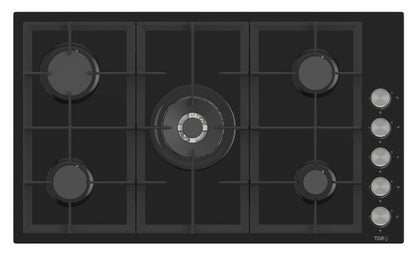 TEVA BL225 | 90cm | built-in gas hob |  German black glass, 8