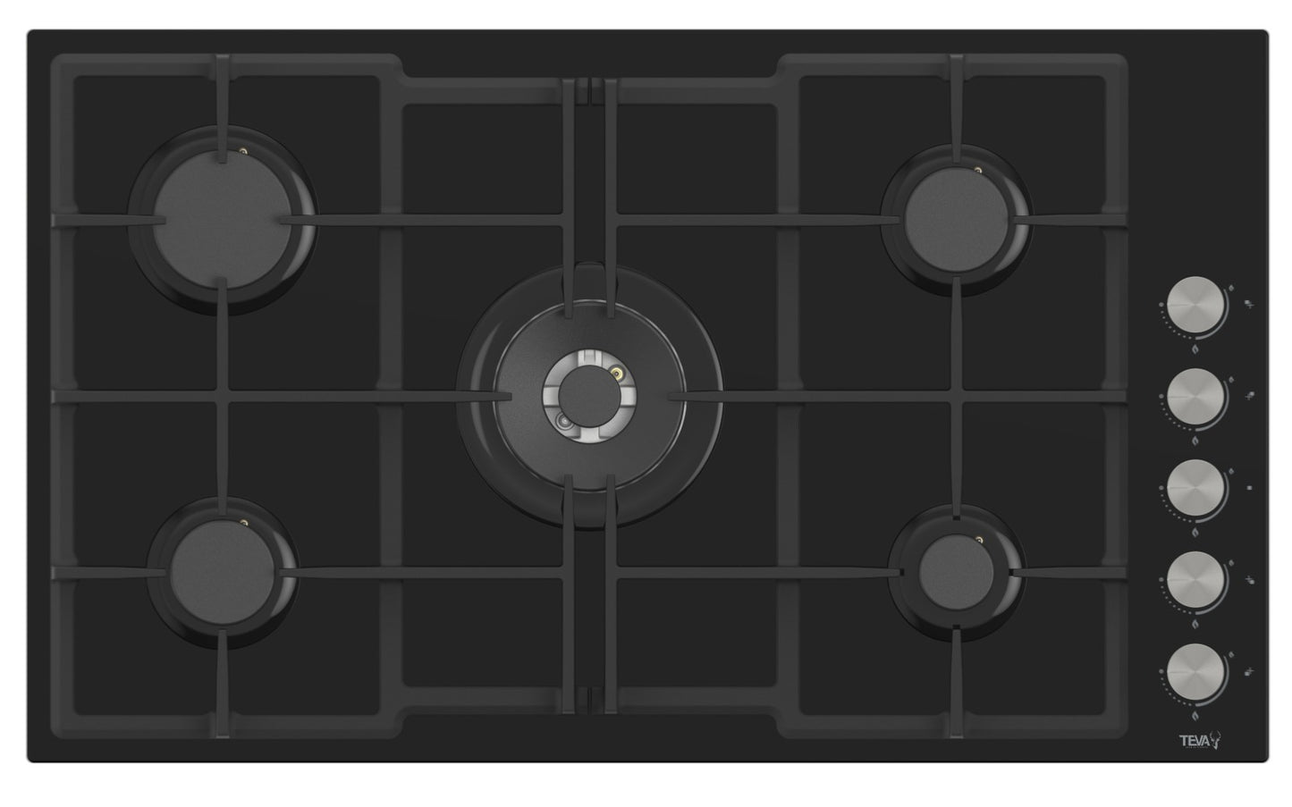 TEVA AR221 | 90cm | built-in gas hob |  German black glass, 8