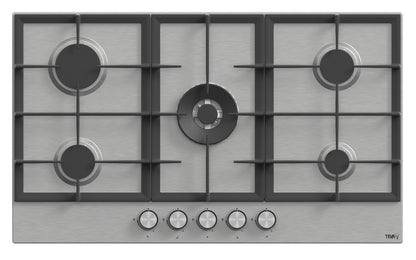 TEVA BL041 | 90cm | built-in gas hob |   stainless, 5 burners