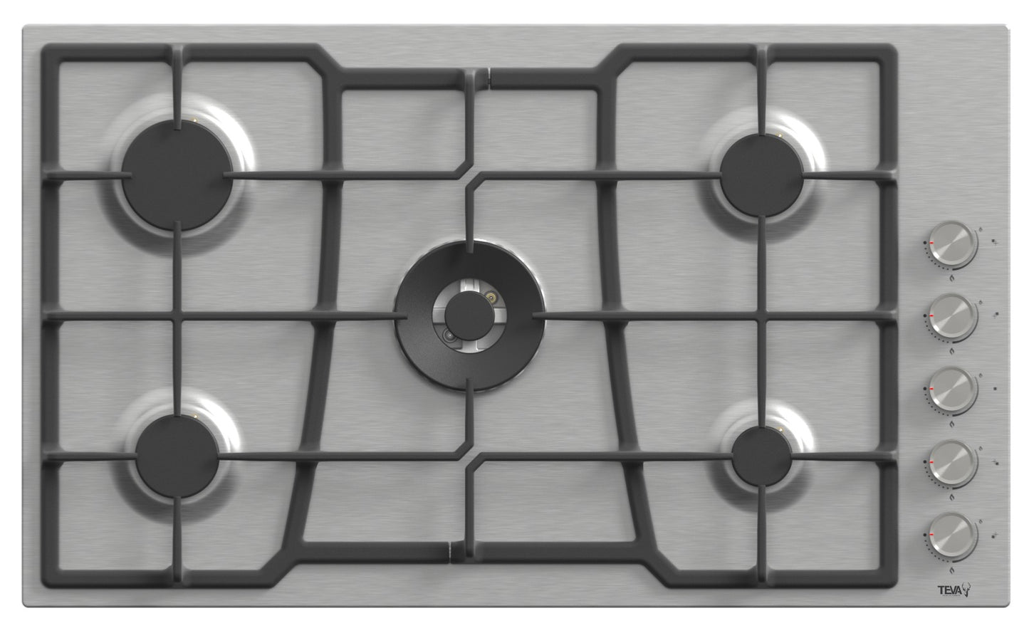 TEVA ED225 | 90cm | built-in gas hob |  stainless, 5 burners