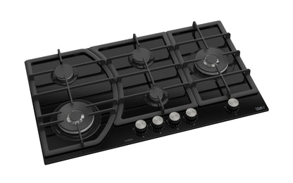 TEVA BF185W | 90cm | built-in gas hob |  German black glass, 8