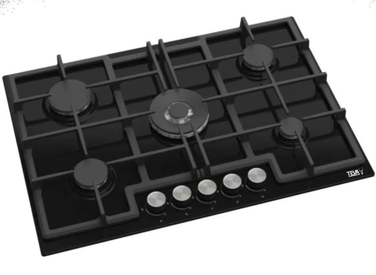 TEVA ED045 | 90cm | built-in gas hob |  German black glass, 8